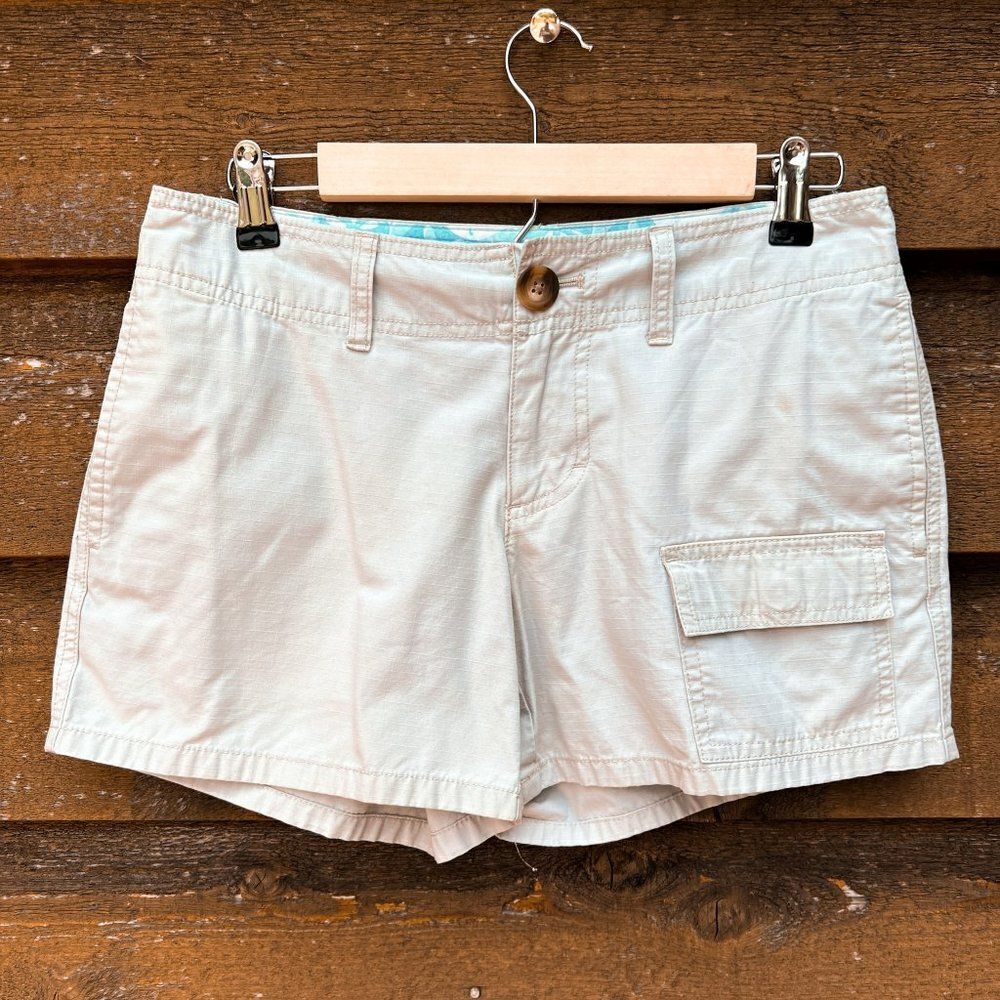 Vineyard Vines Tan Khaki Cargo 100% Cotton Shorts